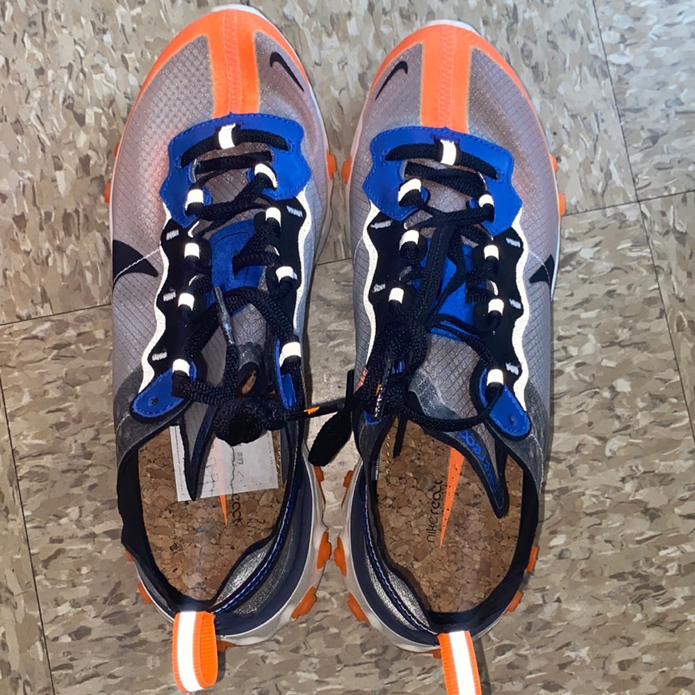 Nike React Element 87 Thunder Blue/Total Orange